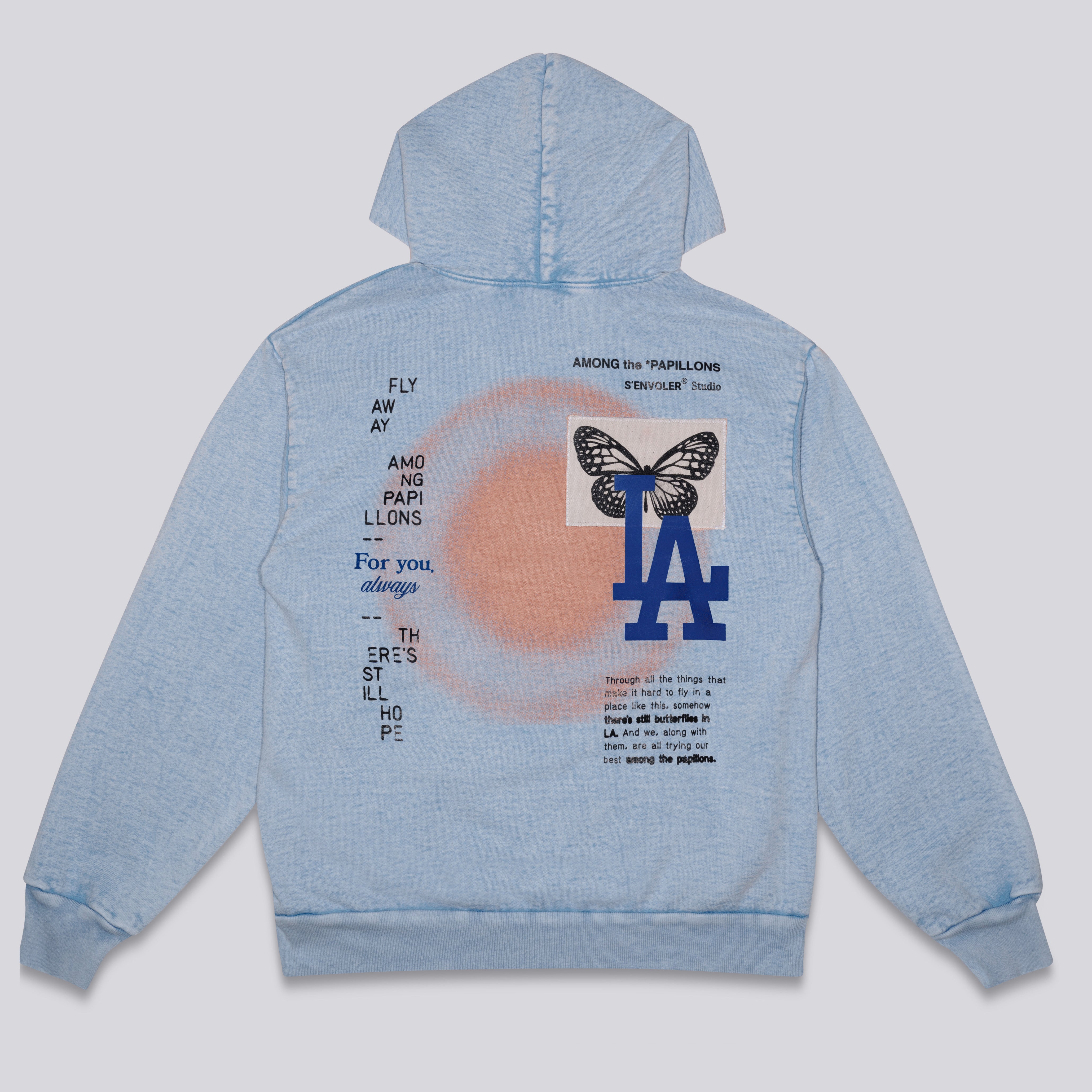 Butterflies in LA Hoodie S envoler Studio