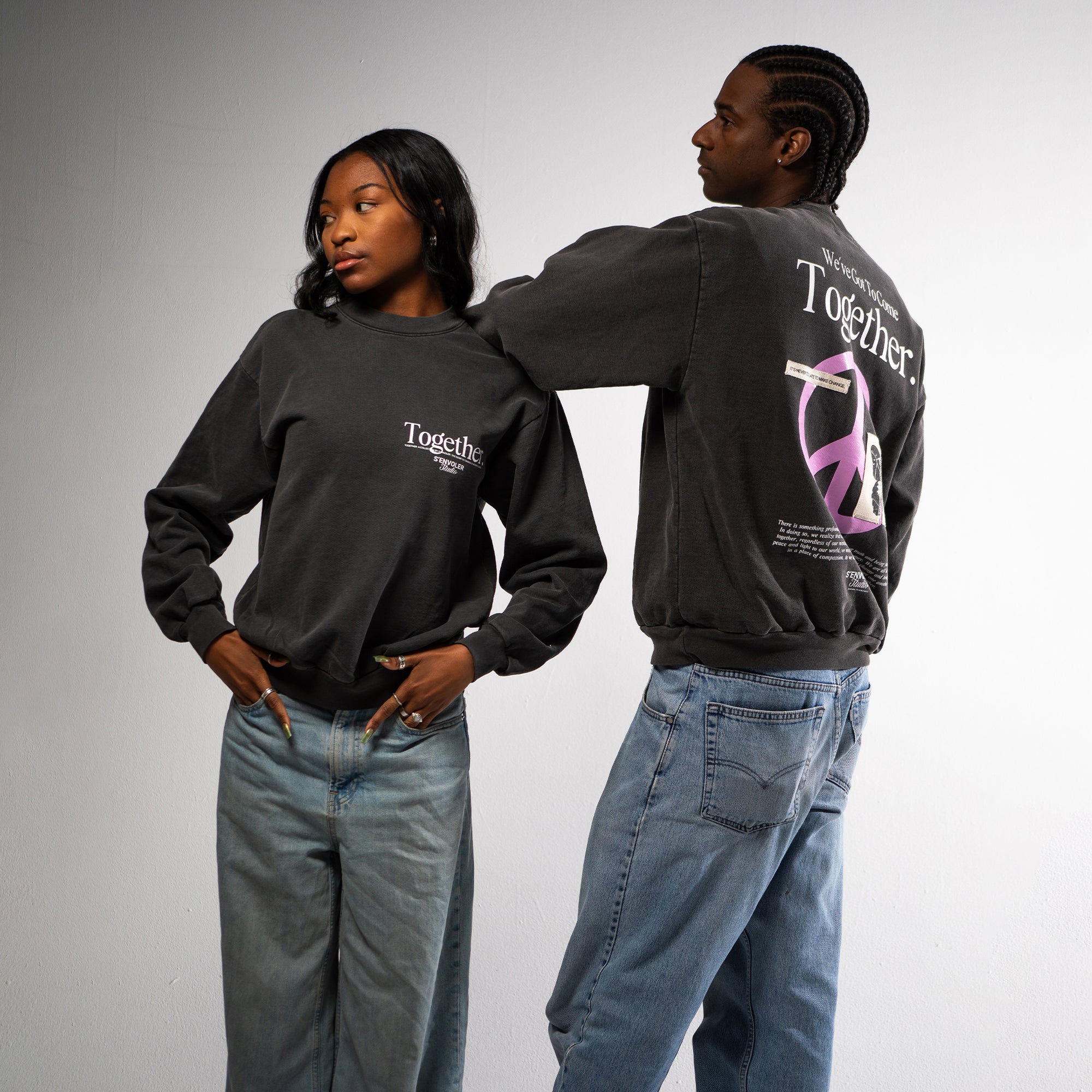 Never Alone Crewneck