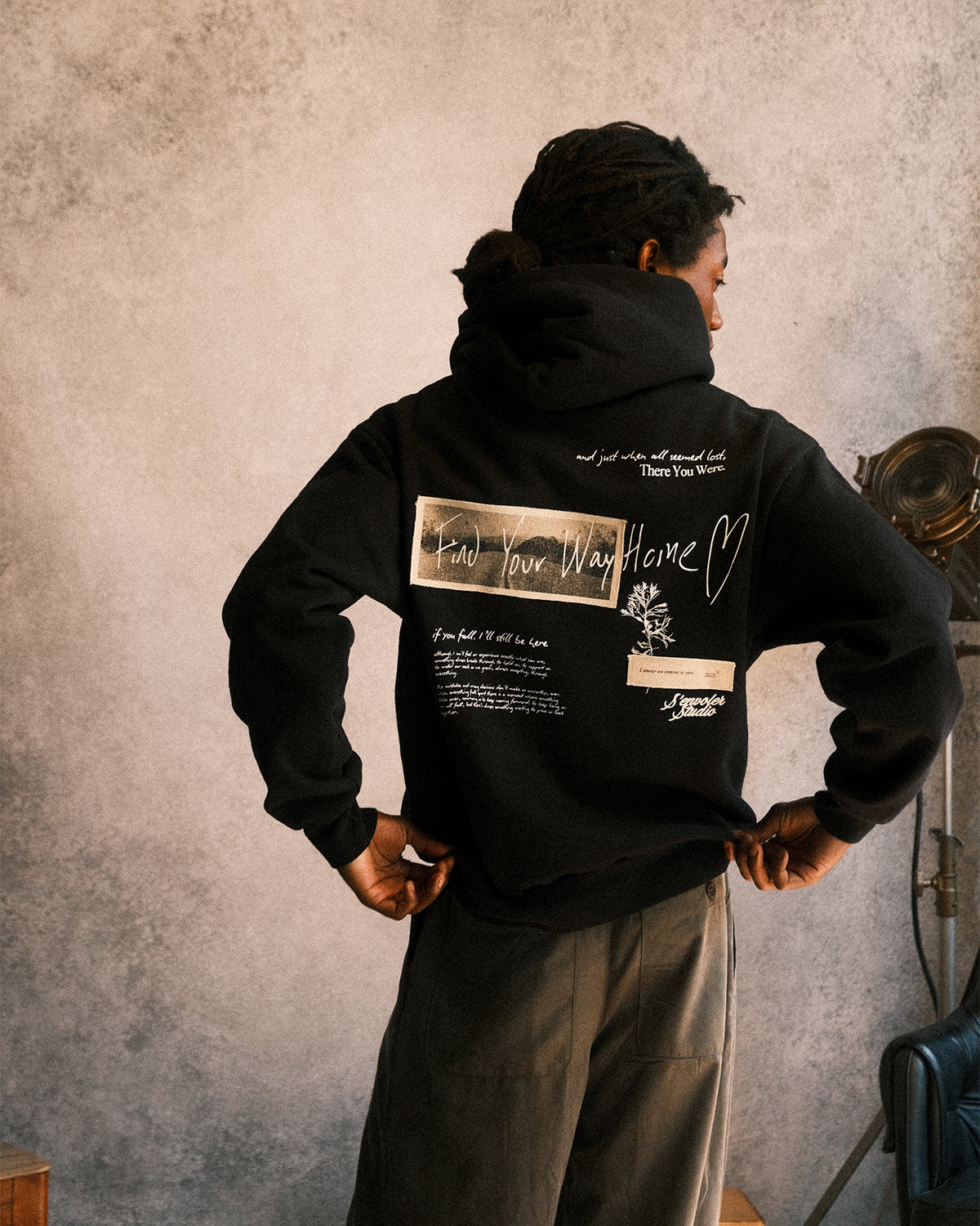 Find Your Way Home Hoodie - Black