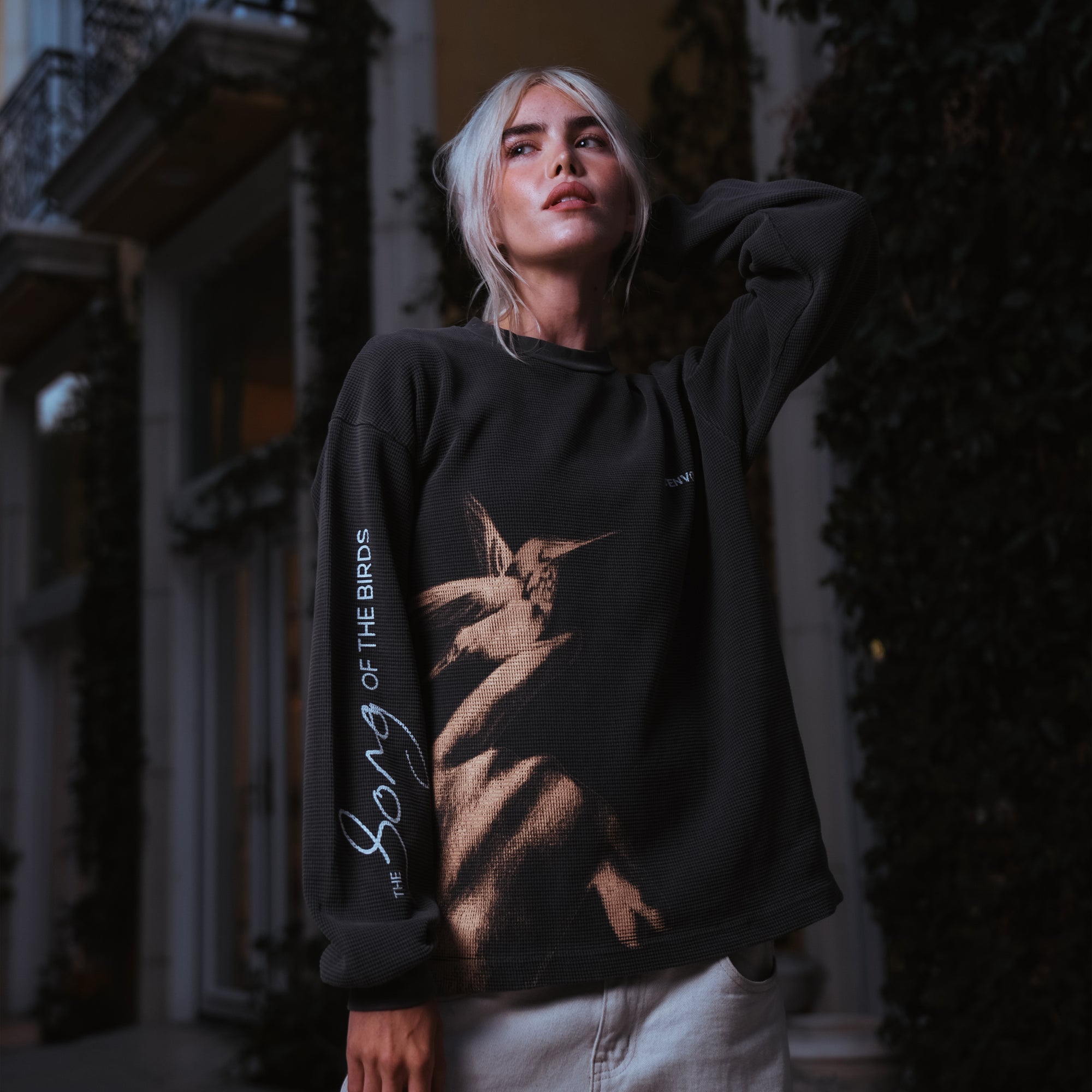 Song Of The Birds Waffle Knit