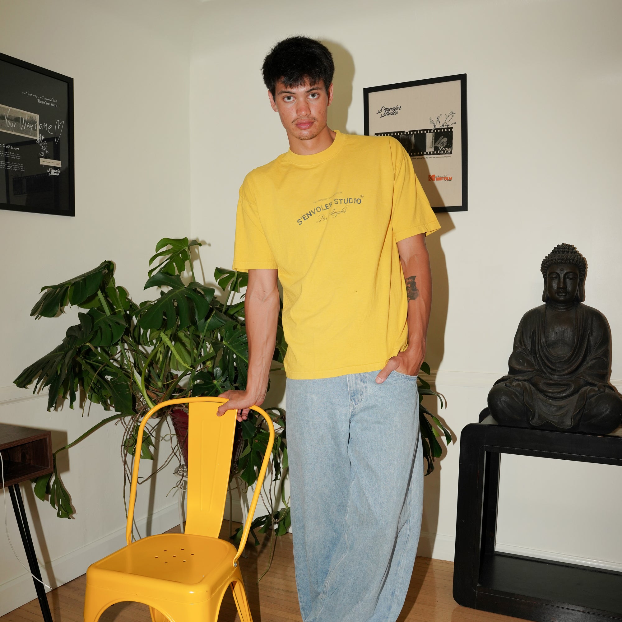 S&#39;envoler Signature Tee - Yellow