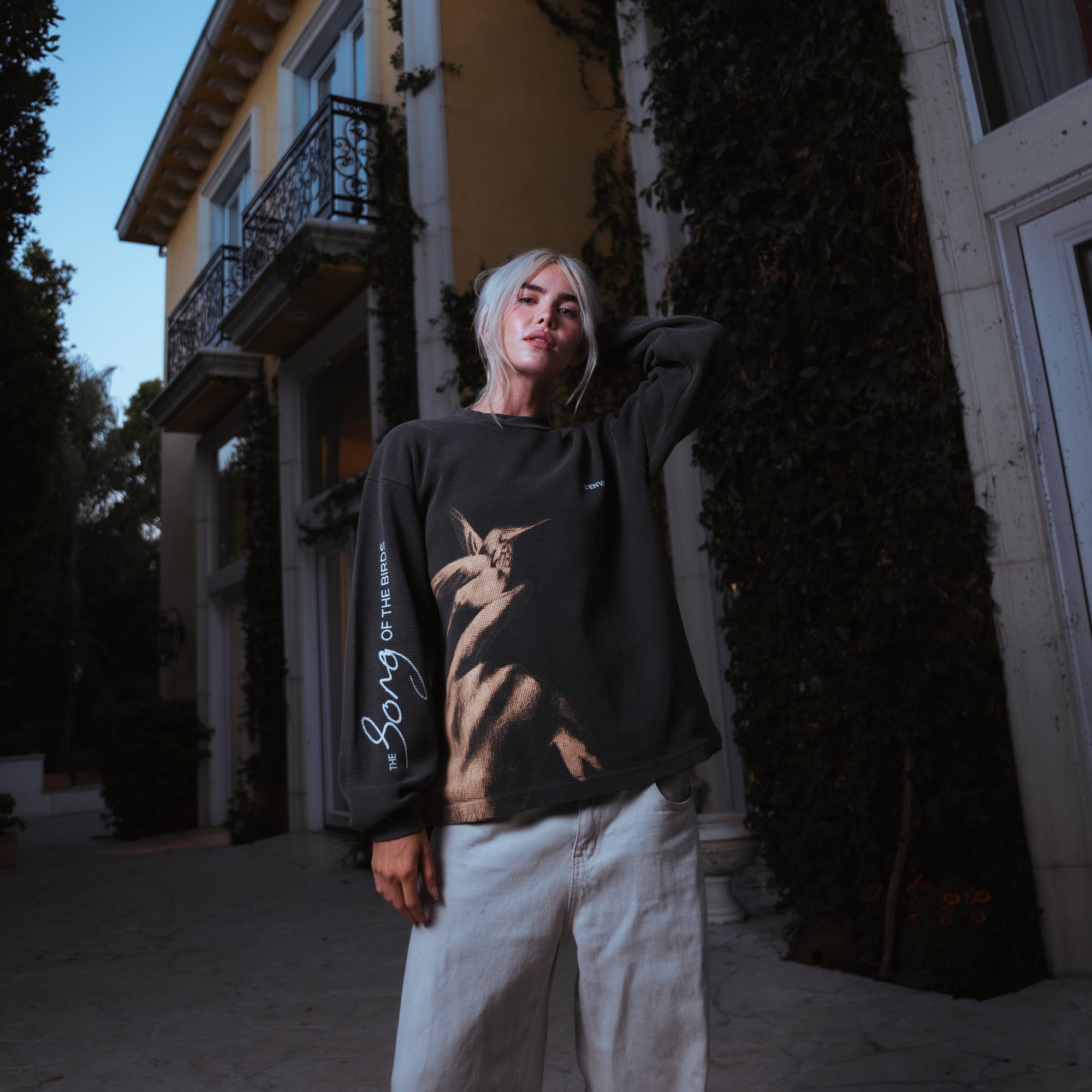 Song Of The Birds Waffle Knit