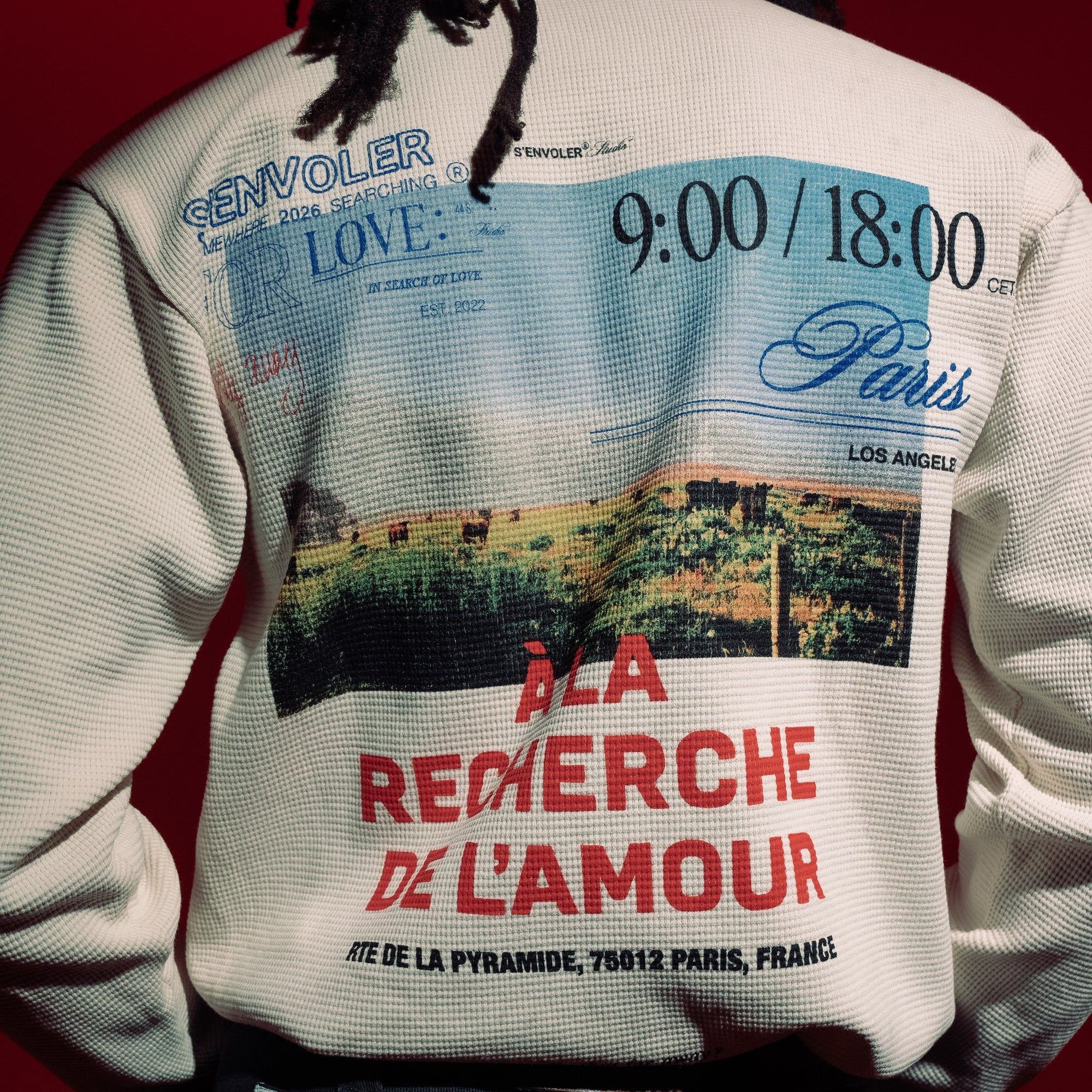 Somewhere Searching Waffle Knit